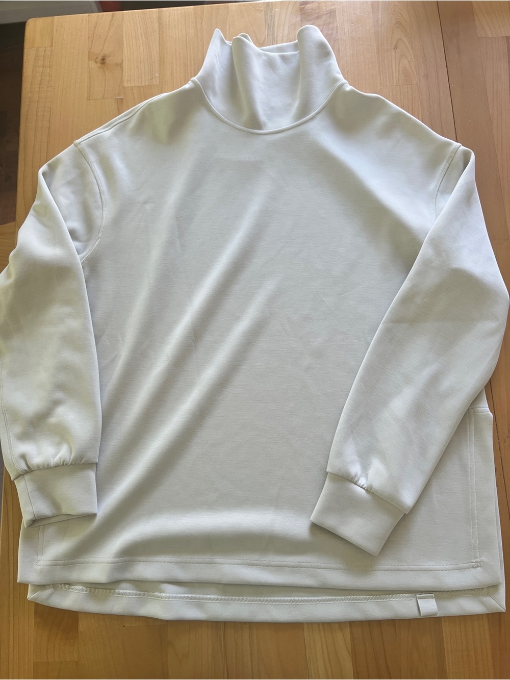 lululemon athletica White Funnel Neck Sweatshirt